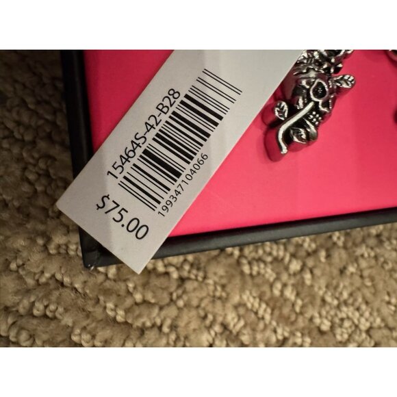 NWT Ed Hardy Silver Charm Watch Bracelet - Picture 5 of 5